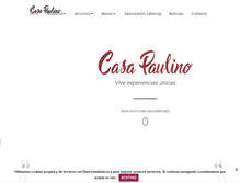 Tablet Screenshot of casapaulino.com